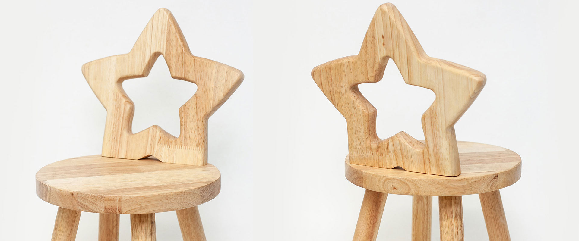 Star Backrest Kids Stool