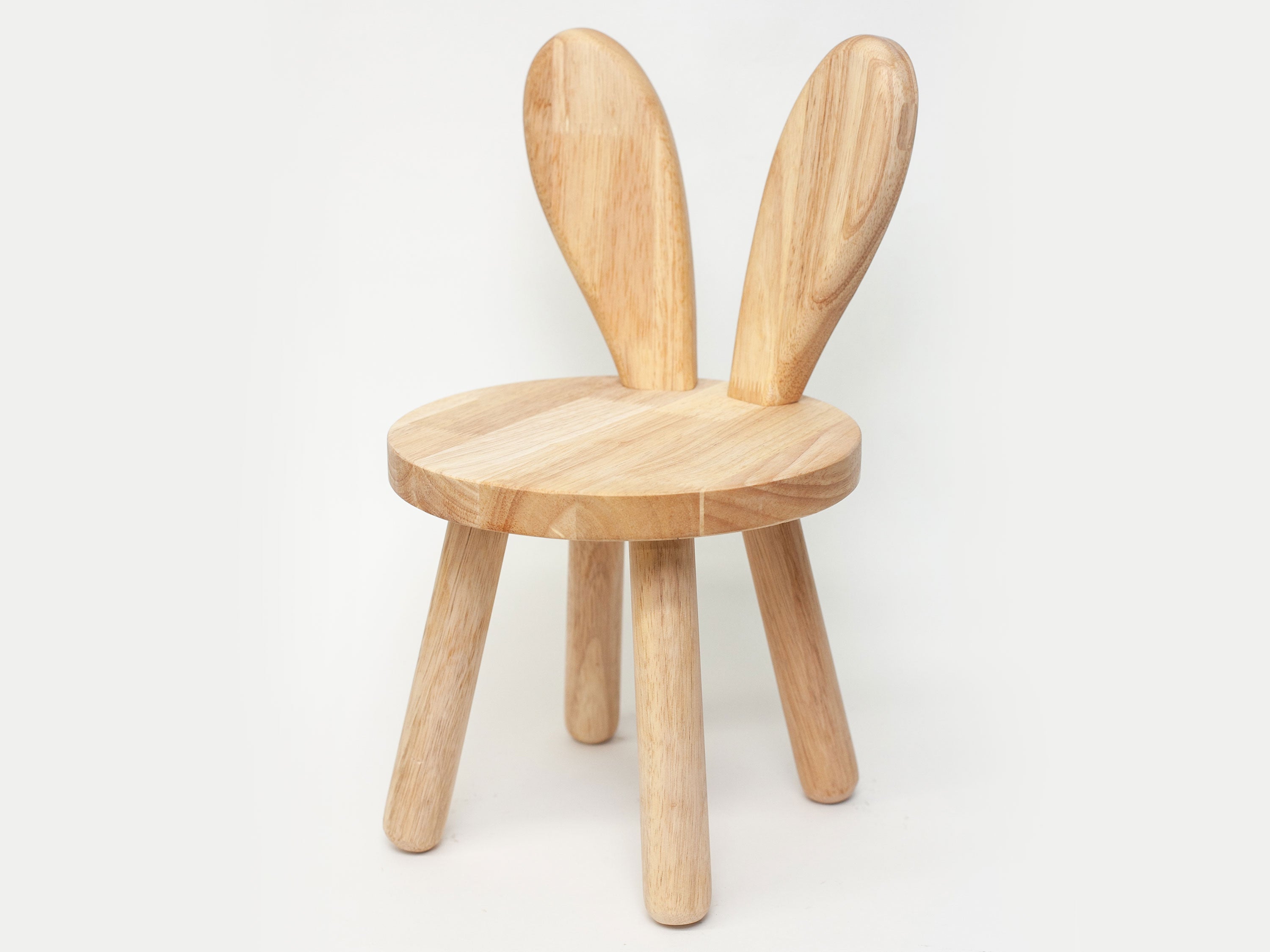Bunny Ear Kids Toddler Stool - Solid Wood