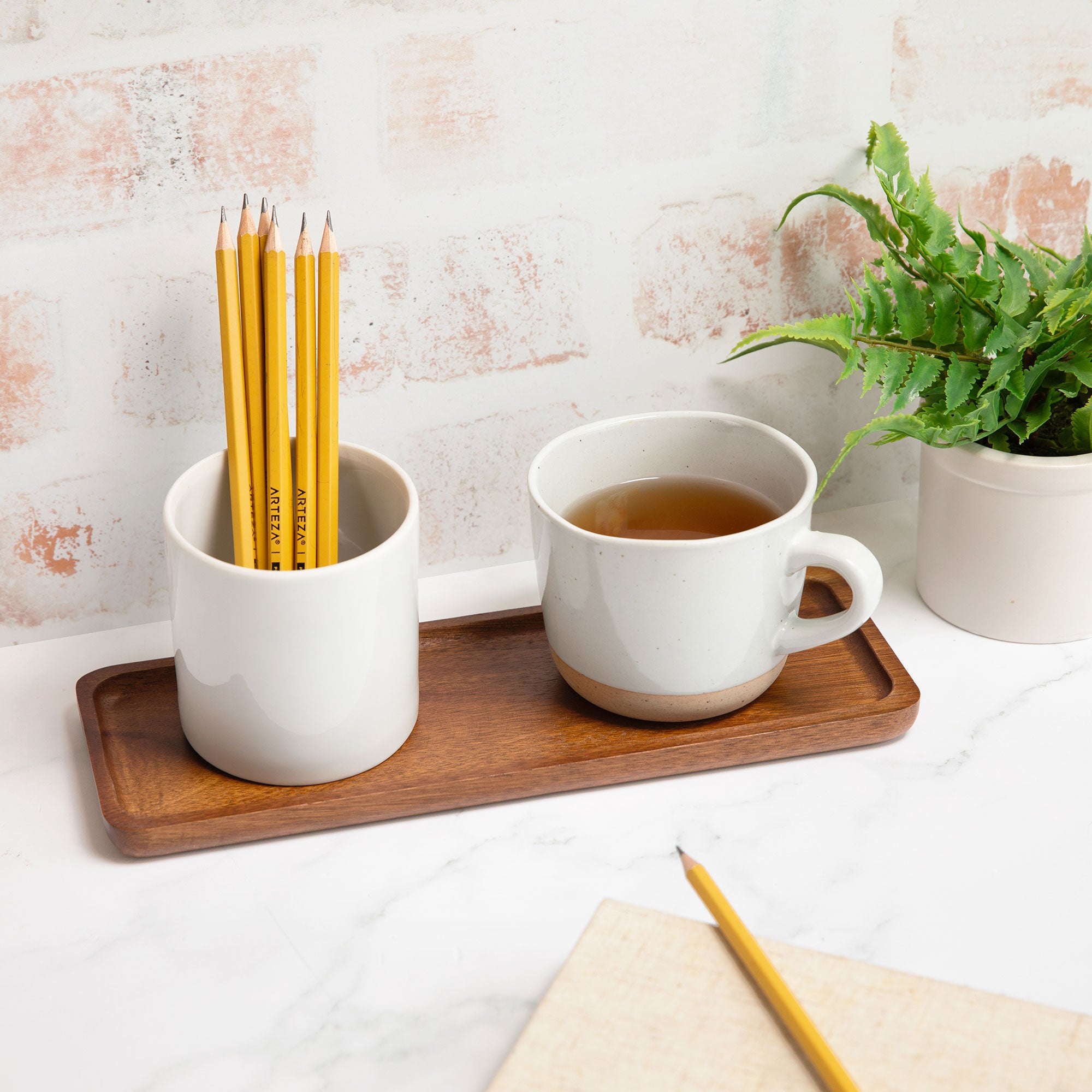 Wood Serving Tray Set of 2 -Rectangle - Oakwood