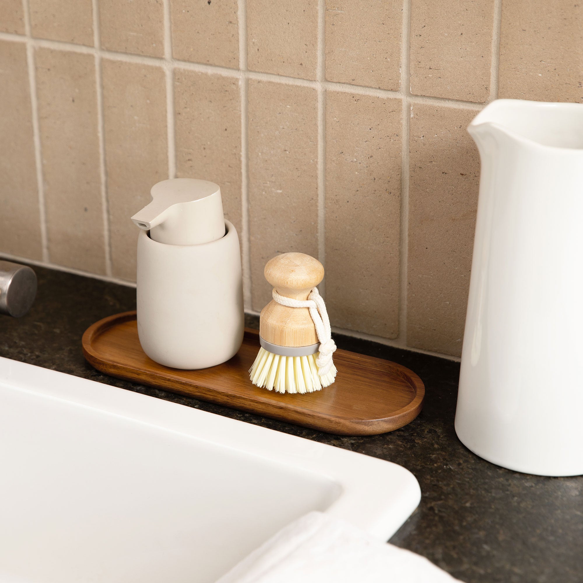 Wood Serving Tray Set of 2 - Pill Shape - Oakwood